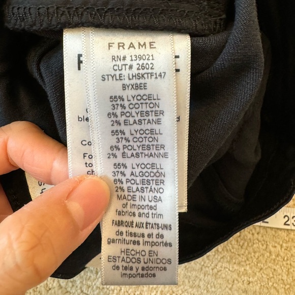 FRAME Denim Le High Skinny Triple Fringe-hem Jeans Size 24 - Picture 12 of 15